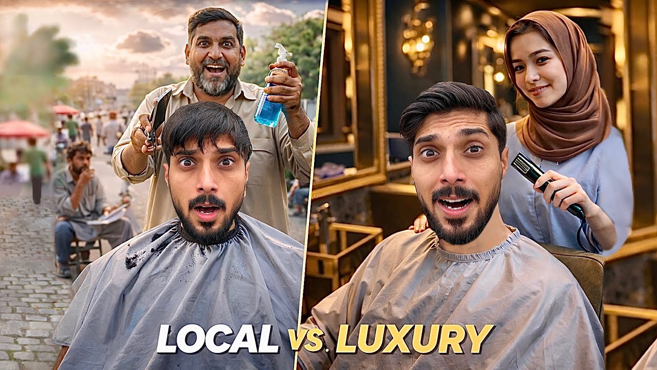 Local Vs Luxury Haircuts || Rs 100 vs Rs 10,000 