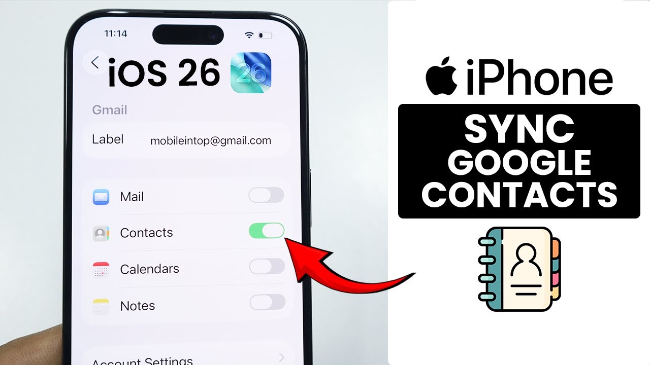 [iOS 26] How to Sync Google Contacts to iPhone - Import Contacts from Gmail