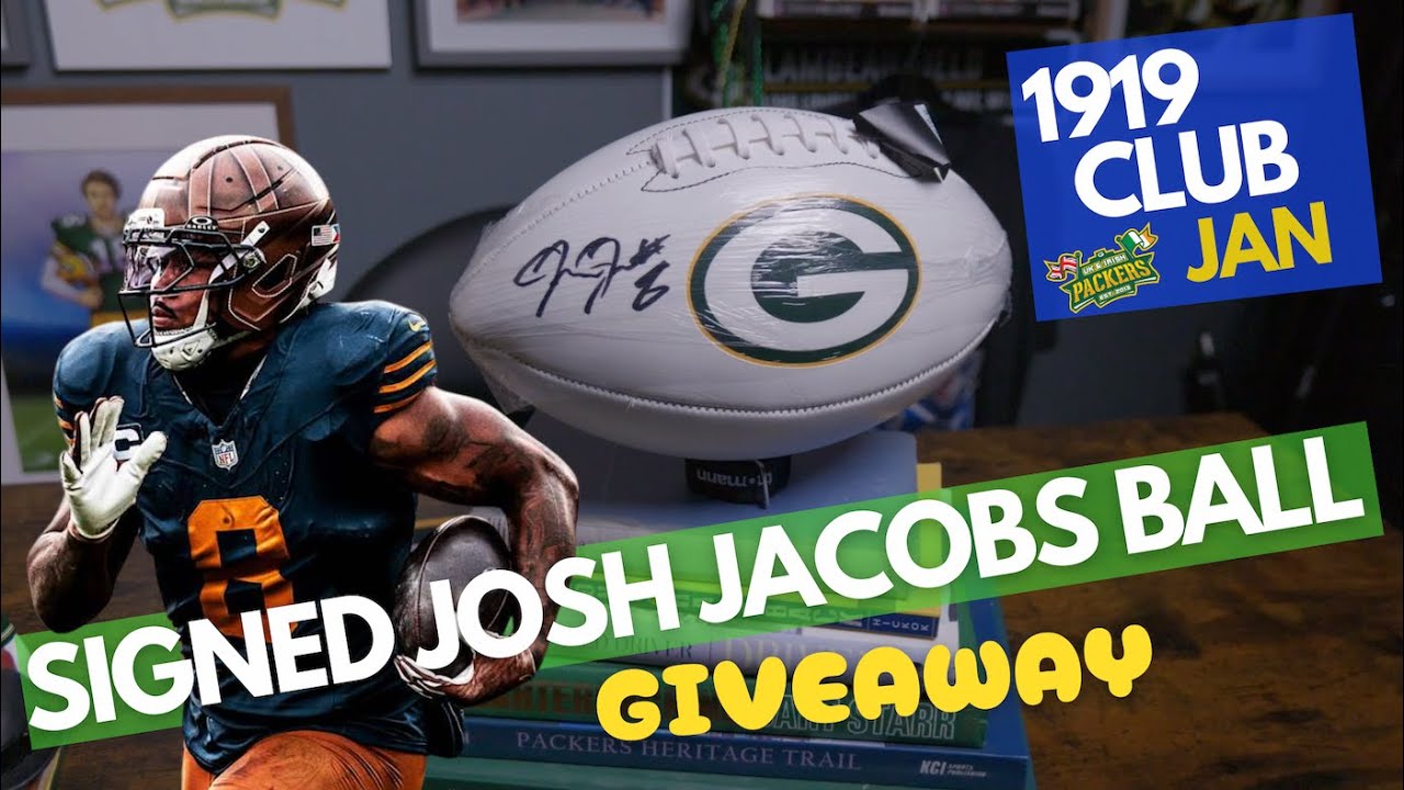 Signed Josh Jacobs Ball Giveaway! 🎉
