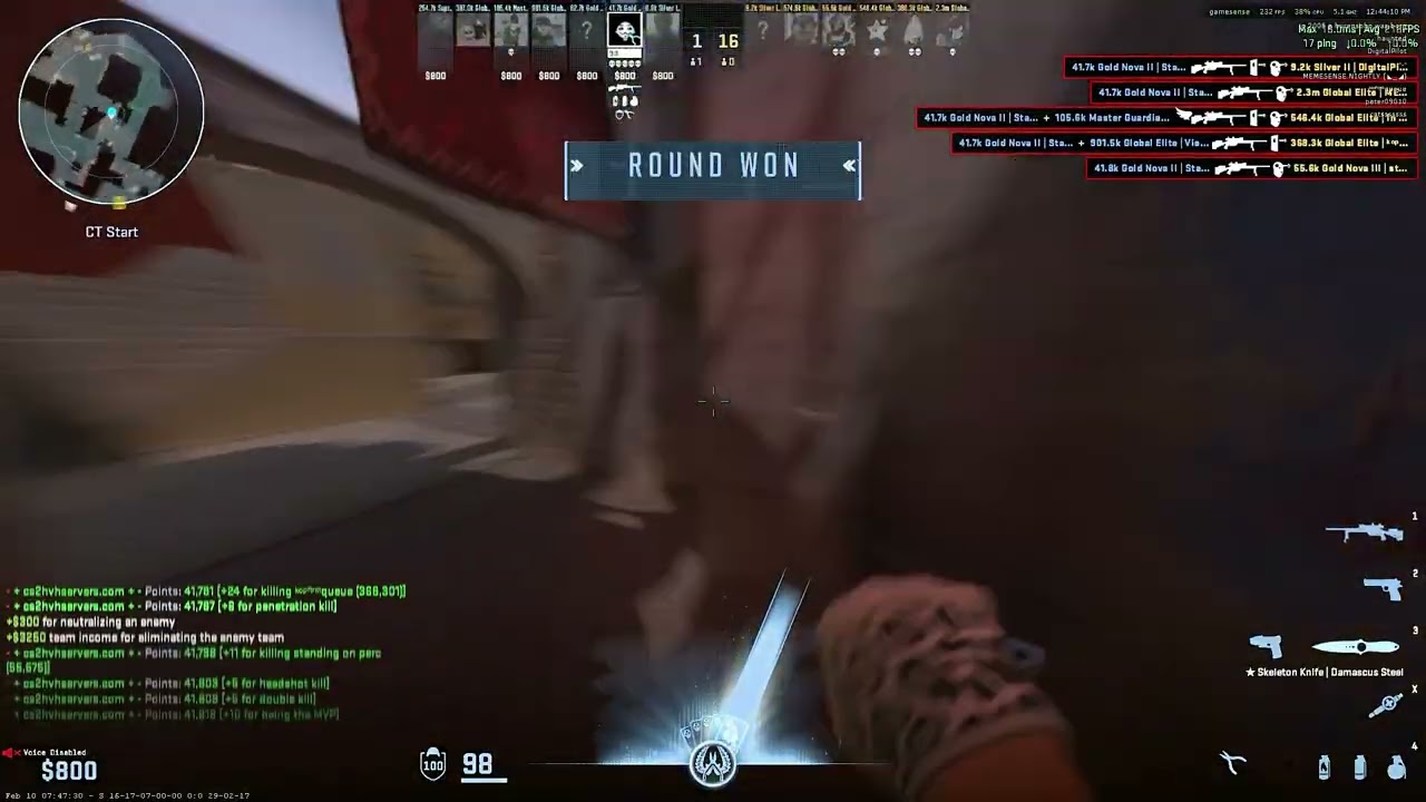 #cs2 hvh highlights | ft. gamesense.pub / skeet.cc #2