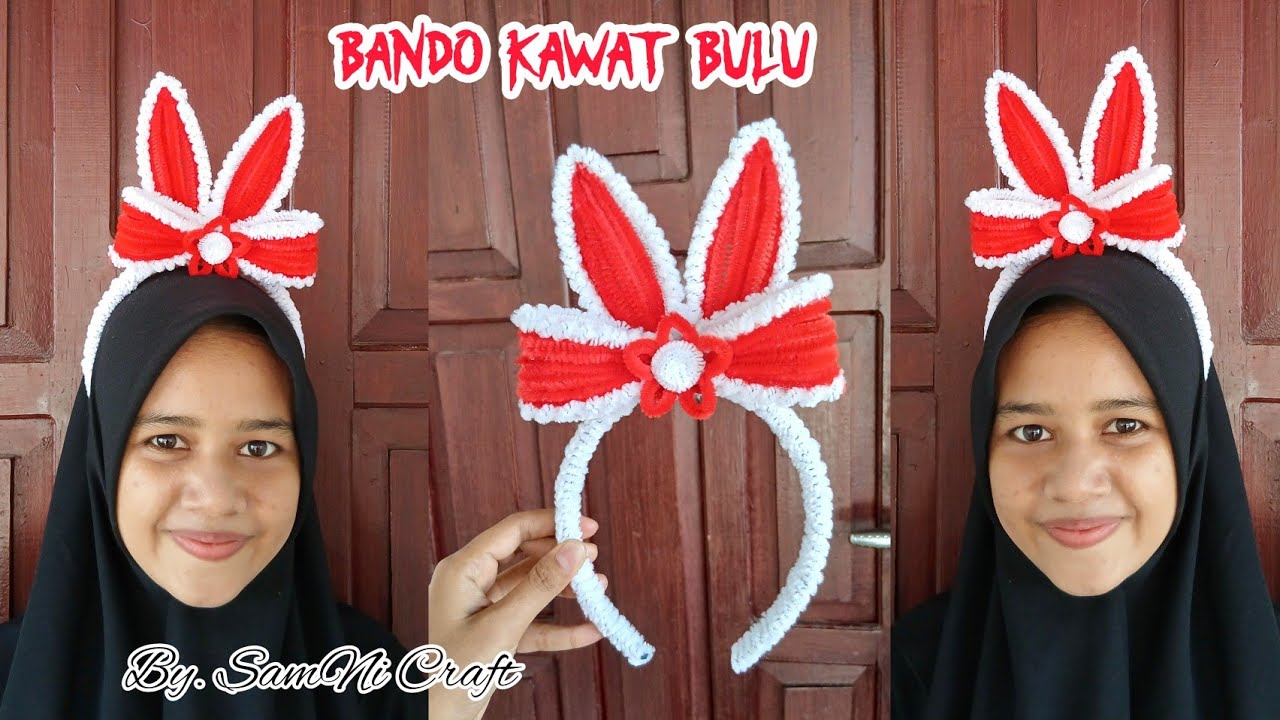 Tutorial Mahkota Karnaval dari Kawat Bulu || Bando Karnaval 17 Agustusan