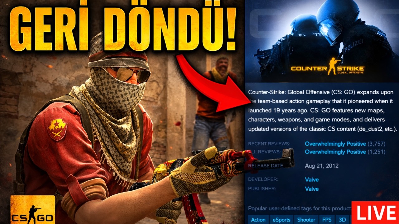 Csgo D&ouml;nd&uuml; | Efsaneyi Anma yayını
