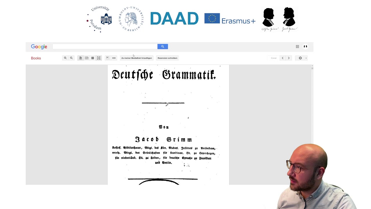 Jacob Grimms Deutsche Grammatik. Aufbau, Inhalte und digitaler Zugriff