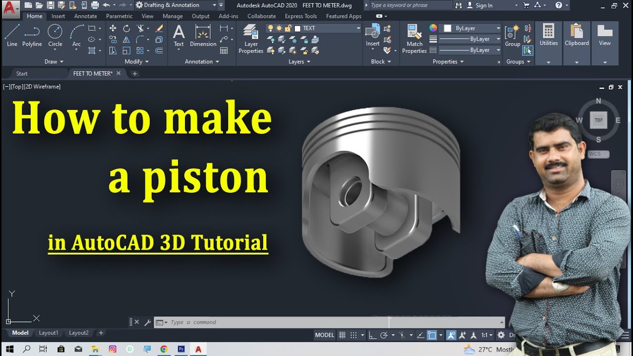 3d piston ring : Making a 3D piston