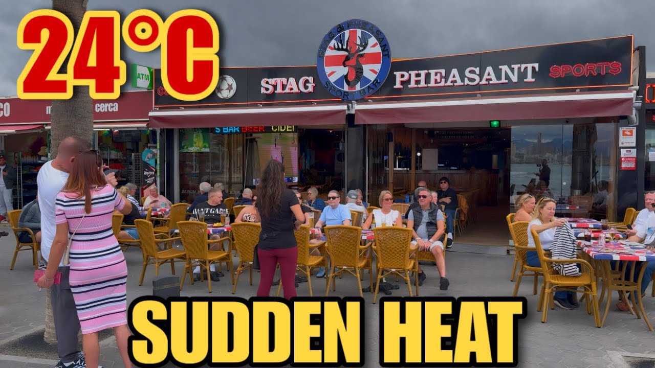 Benidorm - Unusual HEAT & Wind shocked tourists! 😲🔥