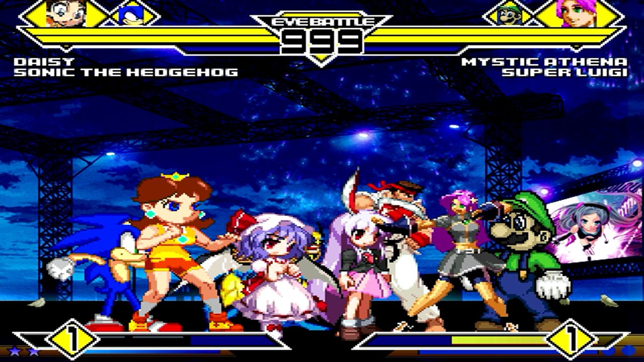 Team Daisy vs Team Mystic Athena 4v4 Patch MUGEN 1.0 Battle!!!