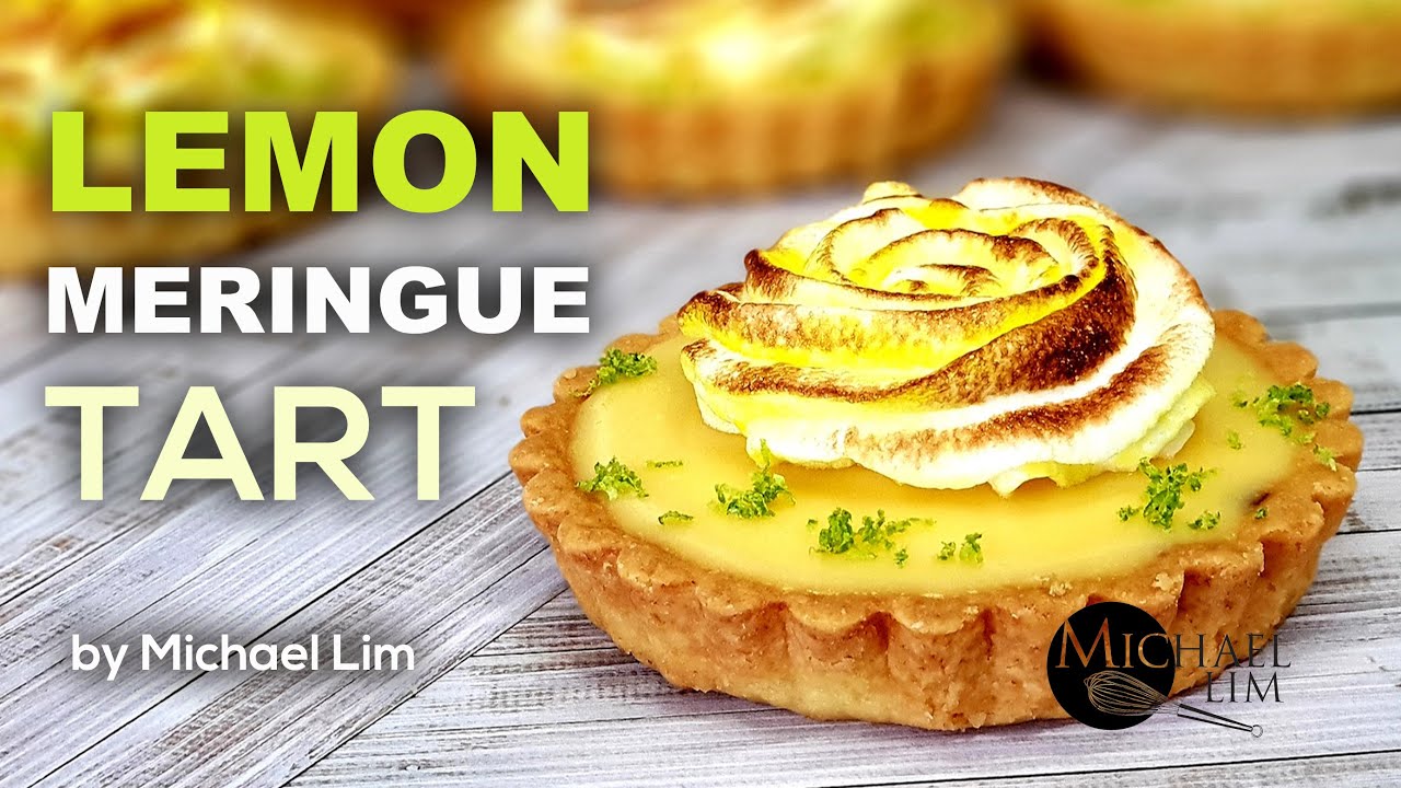Lemon Meringue Tart / Lemon Pie / Taste So Refreshing With A Hint Of Mint