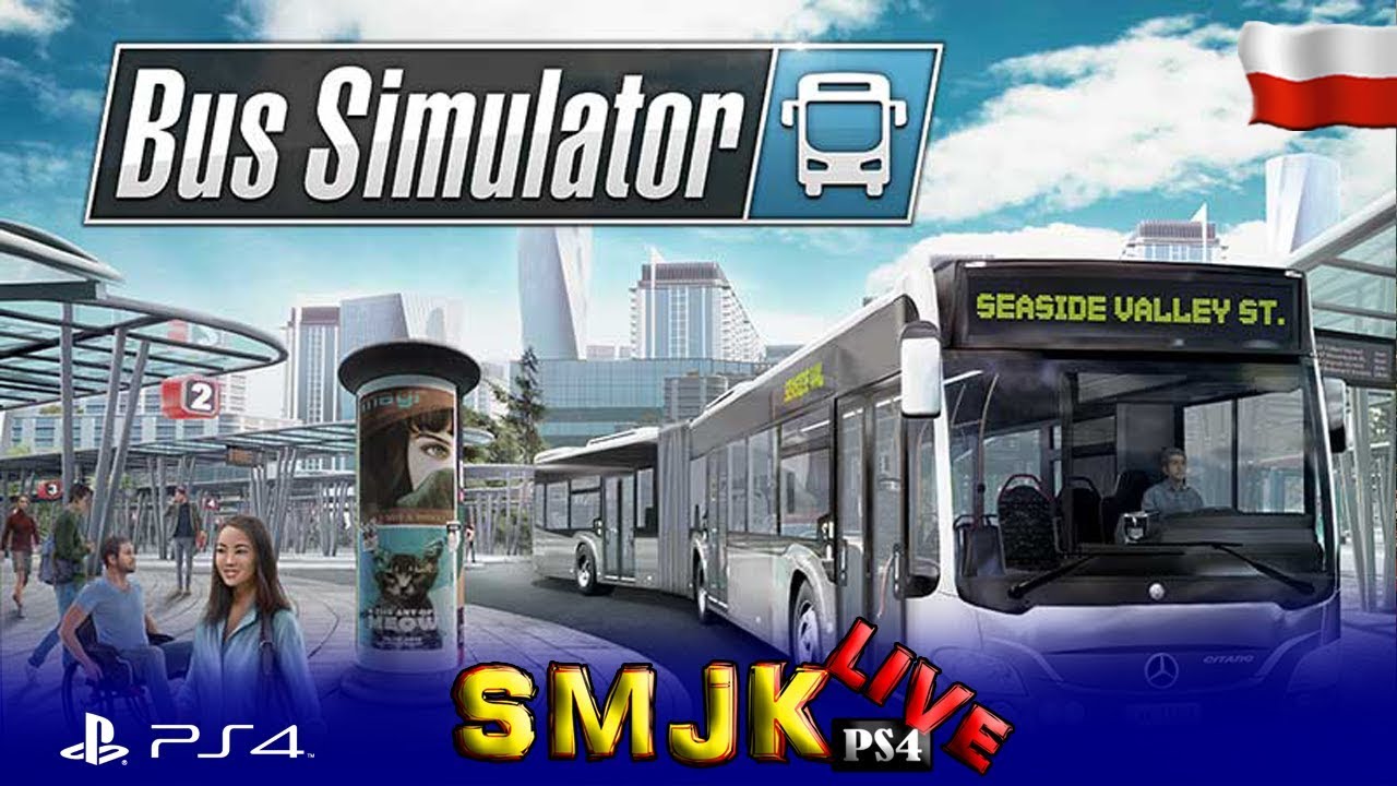 Kariera kierowcy autobusu Bus Simulator PS4 Pro PL LIVE 24/09/2019