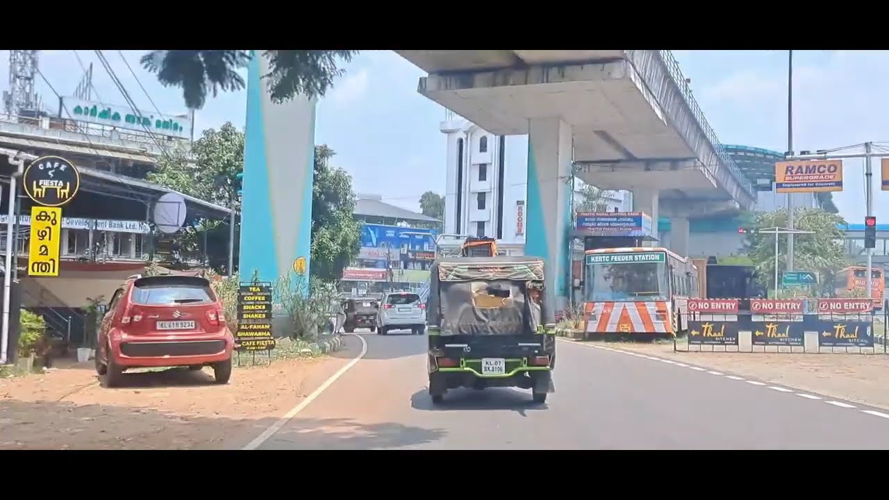 Aluva Marthandavarma Bridge to Petrol Pump Junction Car Ride