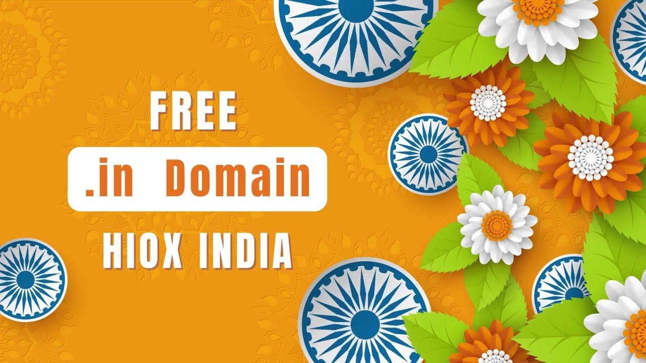 HIOX India FREE .in domain: Republic Day 2023 Offer