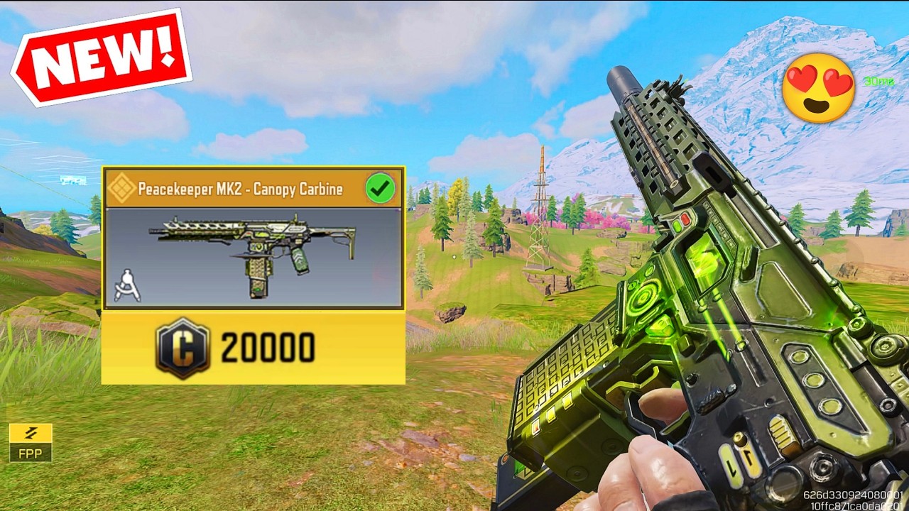 *NEW* 20000 CREDIT PEACEKEEPER MK2 - CANOPY CARBINE 😍 IN COD MOBILE
