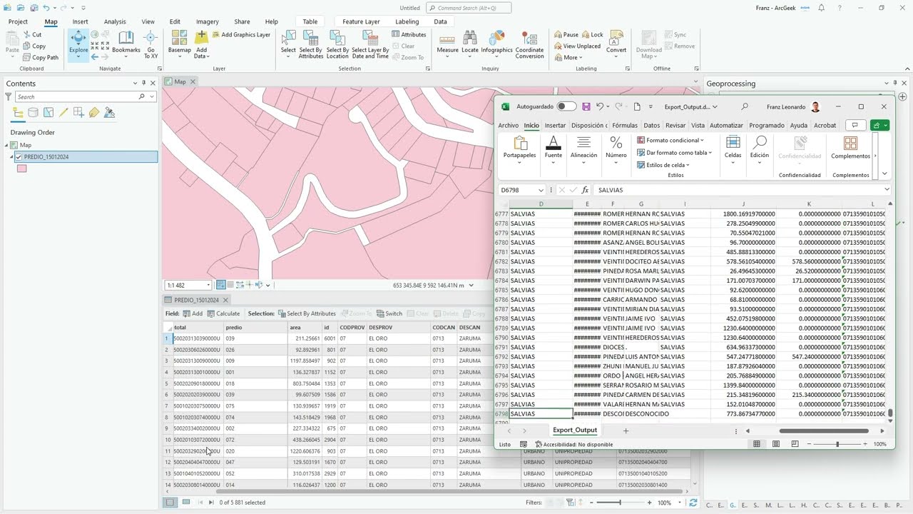 Crear un Join o Relates en ArcGISPro