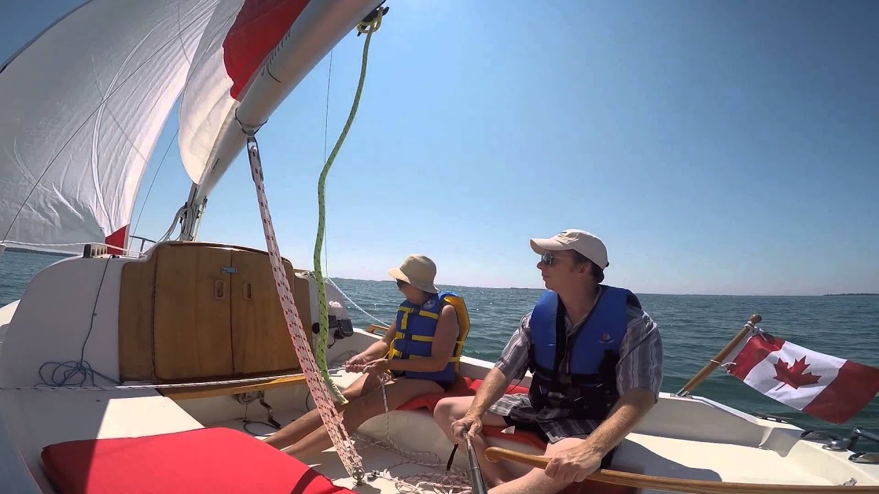 Sailing our Siren 17 on Lake Huron