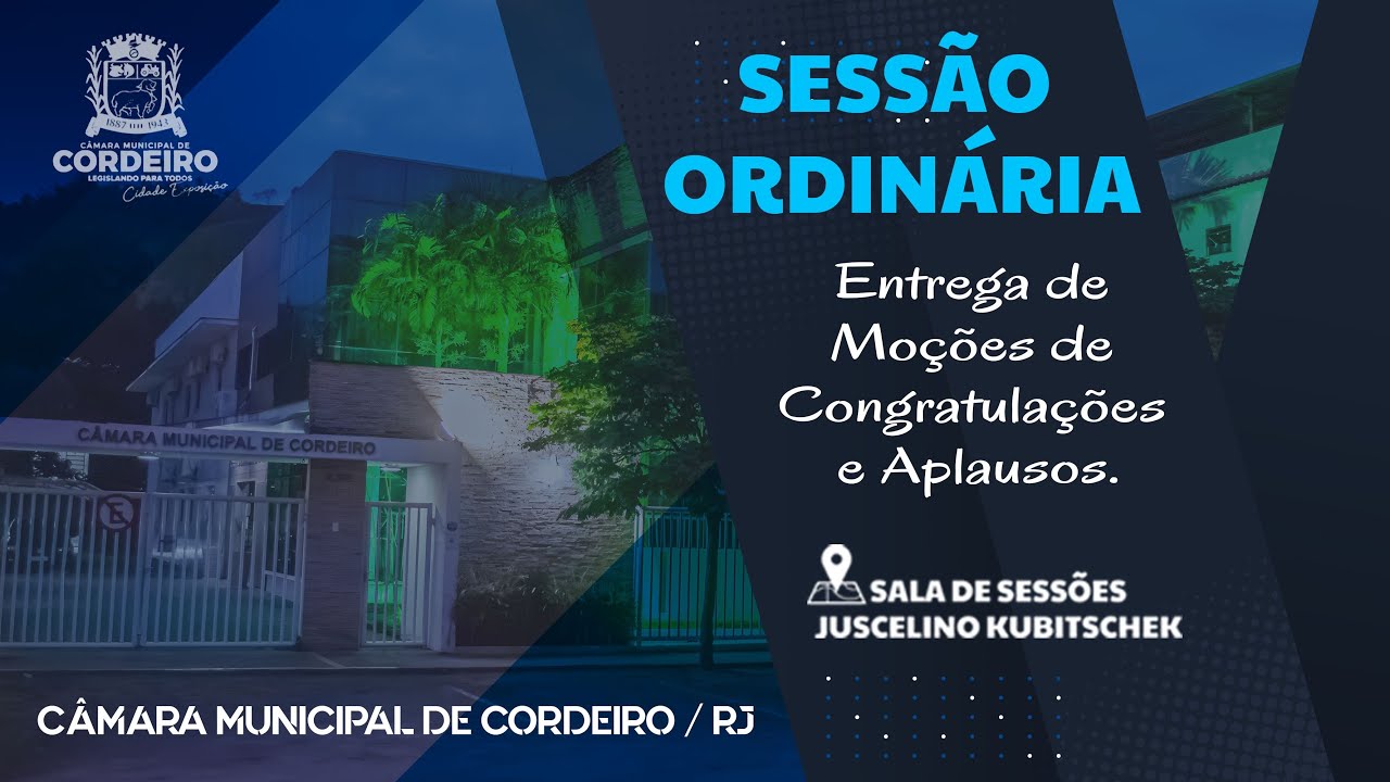 Sessão Ordinária de Moções de Congratulações e Aplausos 17 / 11 / 2025
