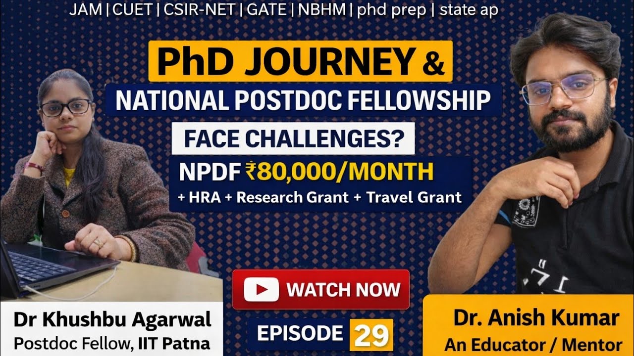 Talk with N-PDF Dr. Khushbu Agarwal IIT Patna || 80k per month || Episode-29