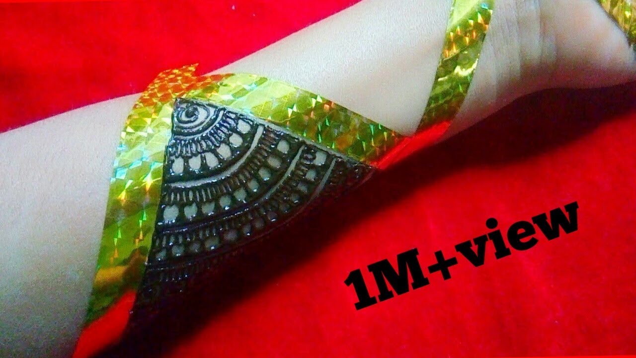 #hennadesign #mehandidesign  mehandi design(मेहंदी डिजाइन) for beginners with the help of tap