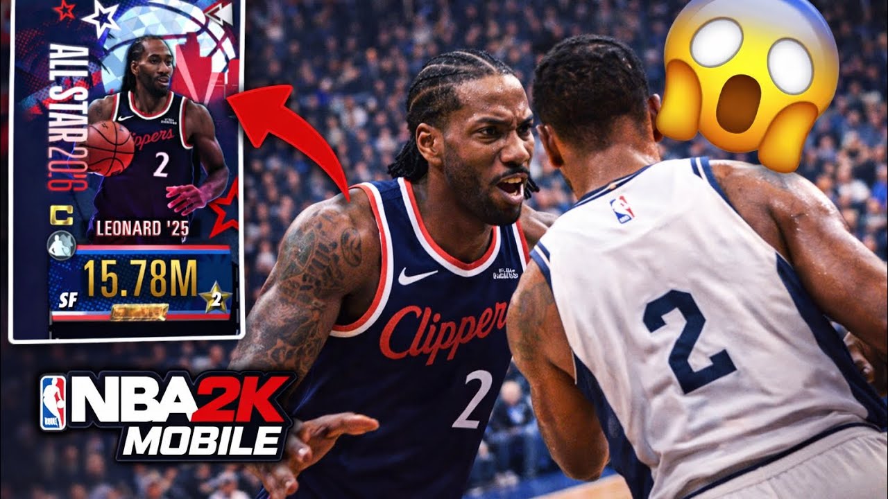 Kawhi Leonard ALL STAR 2026 CARD IS A GOOD LOCK DEFENDER IN NBA 2K MOBILE! 🔥🏀 