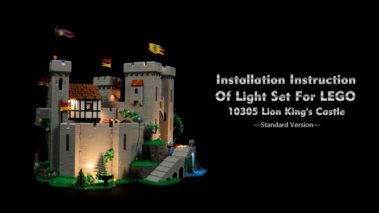 Installation Instruction Of Light Set For LEGO 10305 Lion King's Castle.