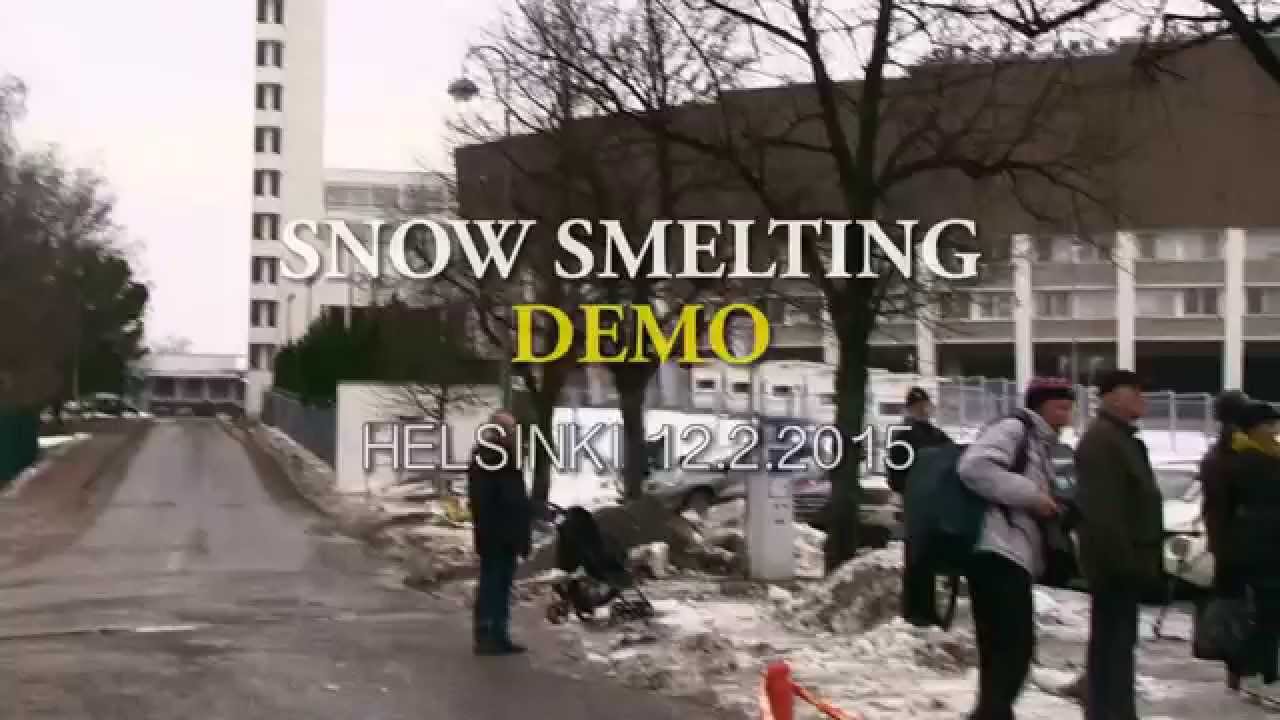 Trecan 80-PD Snowmelting demo at HELSINKI 12.02.2015