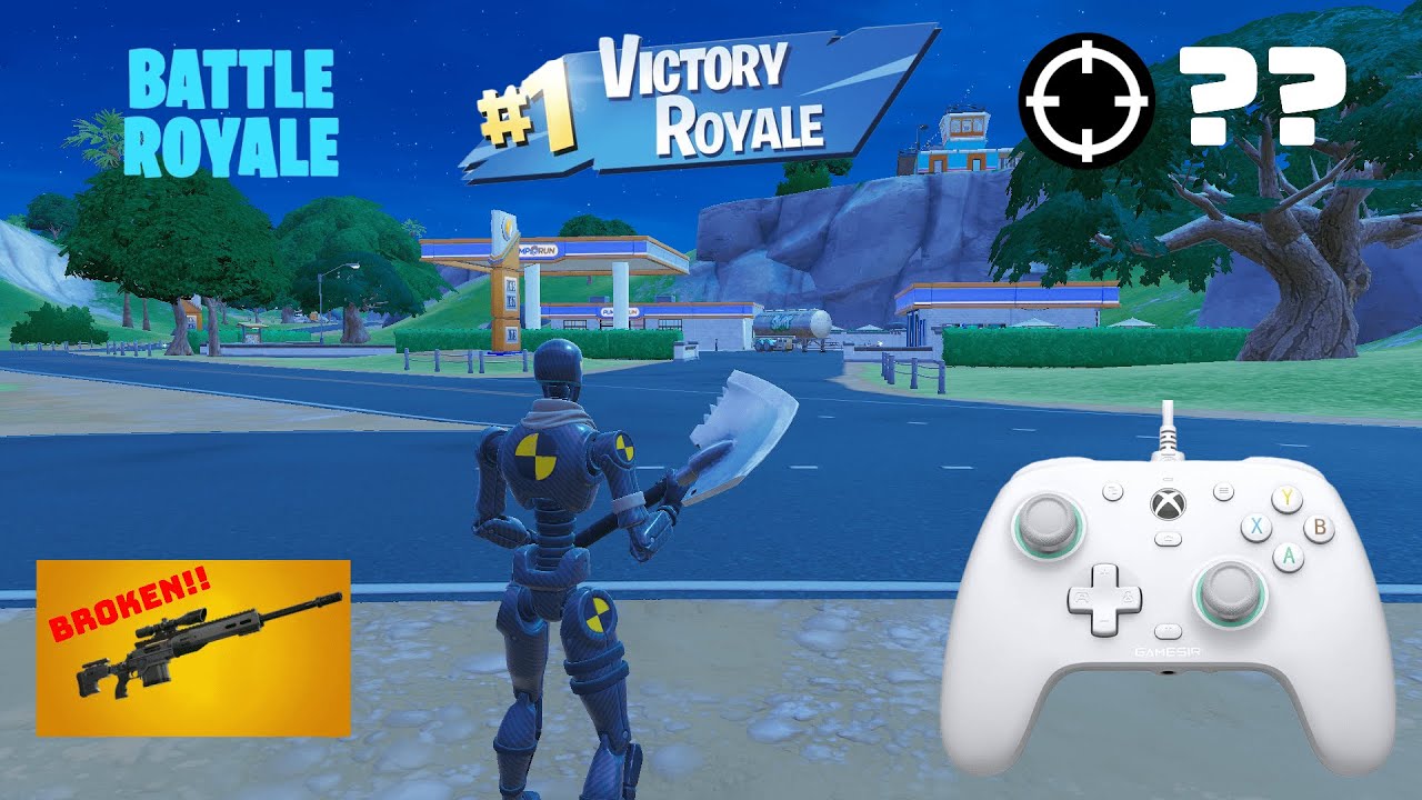 Fortnite Battle Royale Crown Win Controler Gameplay