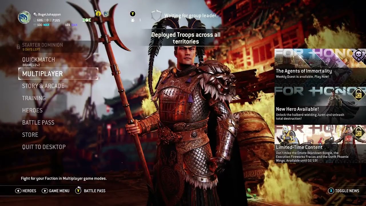 For Honor- destroying for 2 hours