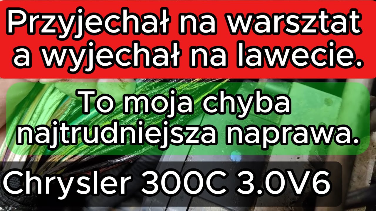 ROK czasu jazdy po warsztatach. Mała awaria zniszczyła całą komunikację CAN. Chrysler 300c 3.0V6