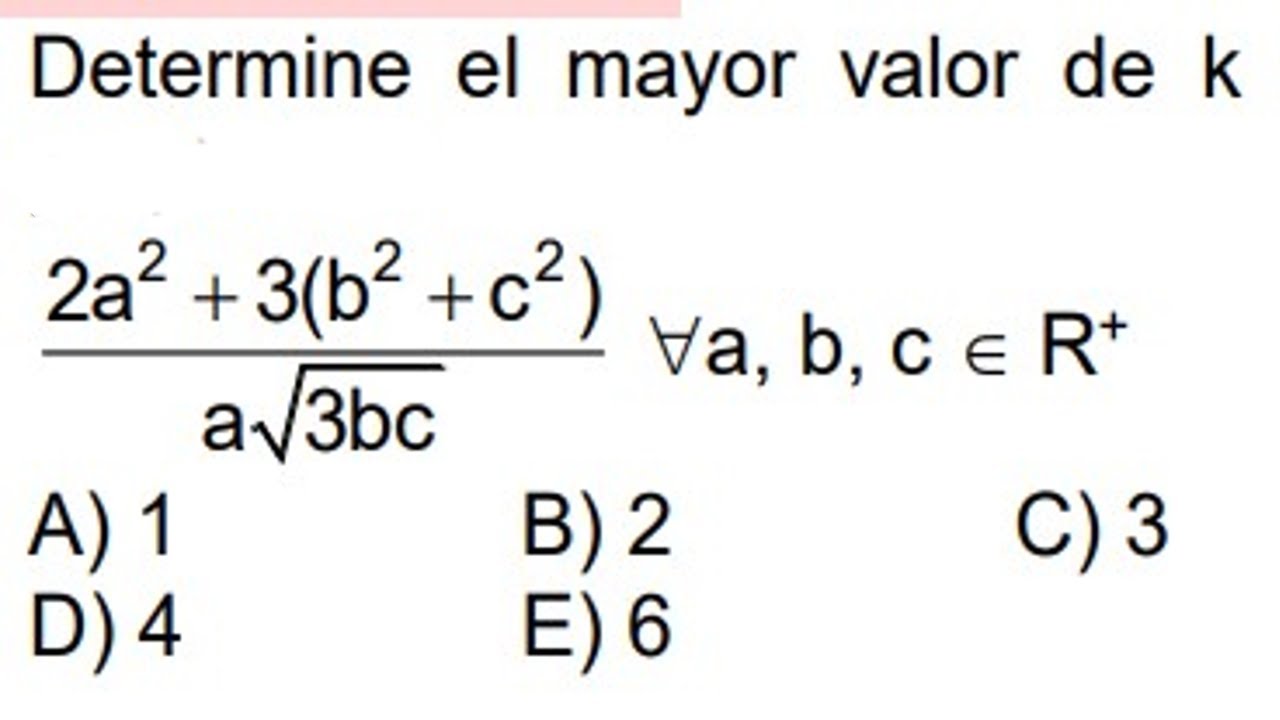 APLICANDO MEDIA ARITMÉTICA Y MEDIA GEOMÉTRICA | DESIGUALDAD ÁLGEBRA