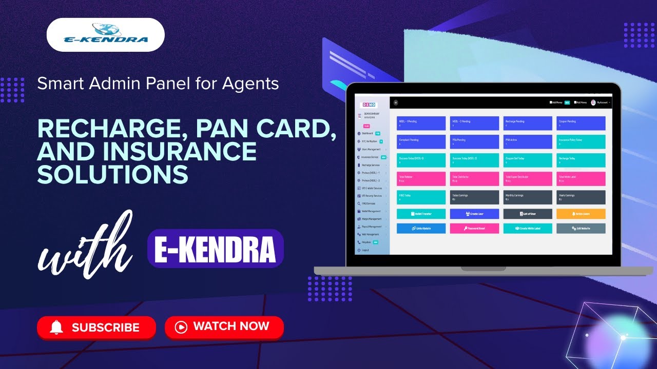 White Label Business Admin &ndash; Recharge, PAN Card, and Insurance Solutions 2025