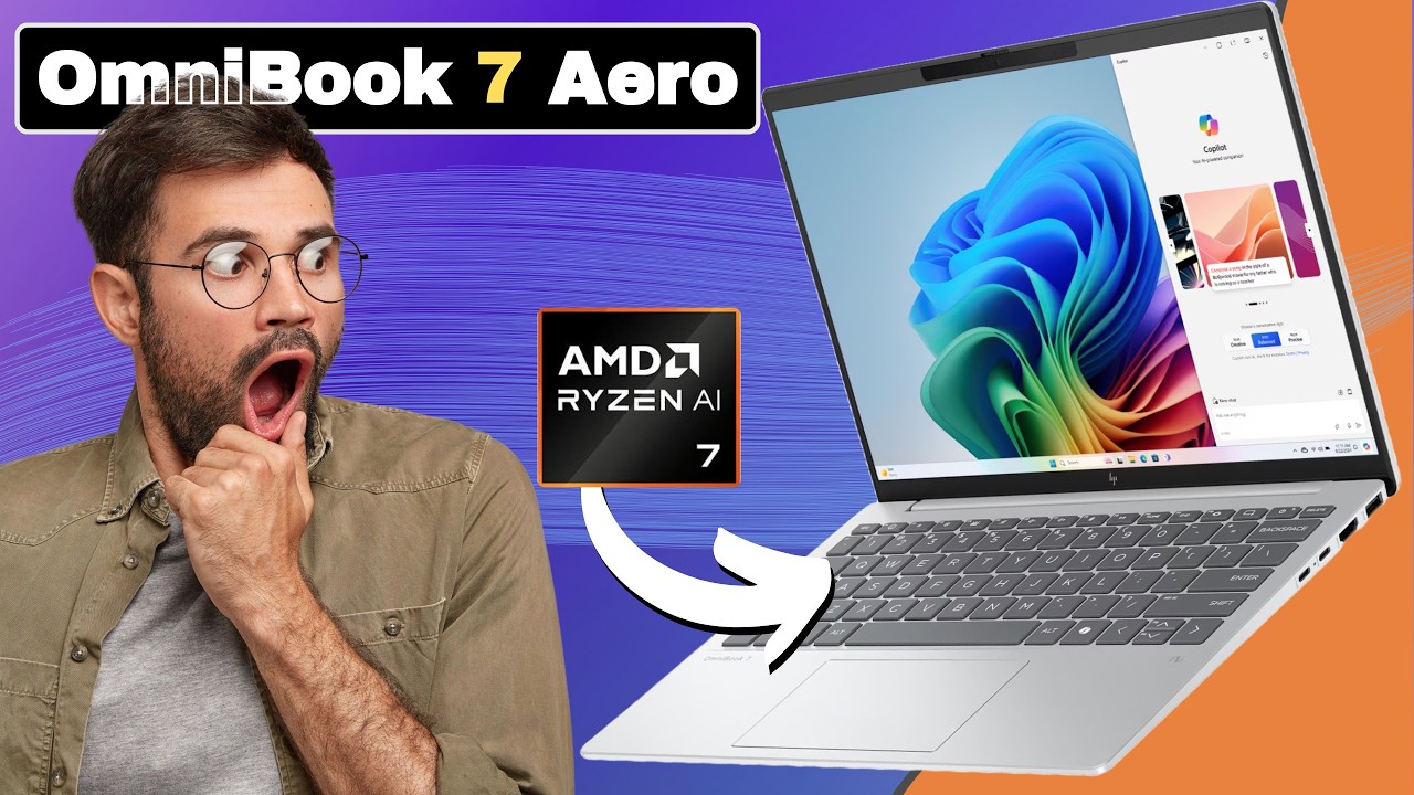 HP Omnibook 7 Aero AMD Ryzen AI 7 350 | Thin & Lightweight Windows Laptops
