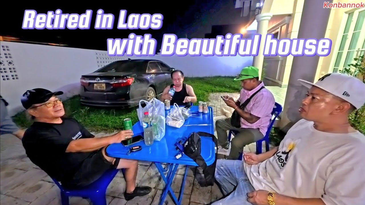 Lao American retired, moved to Laos and buy a beautiful house.