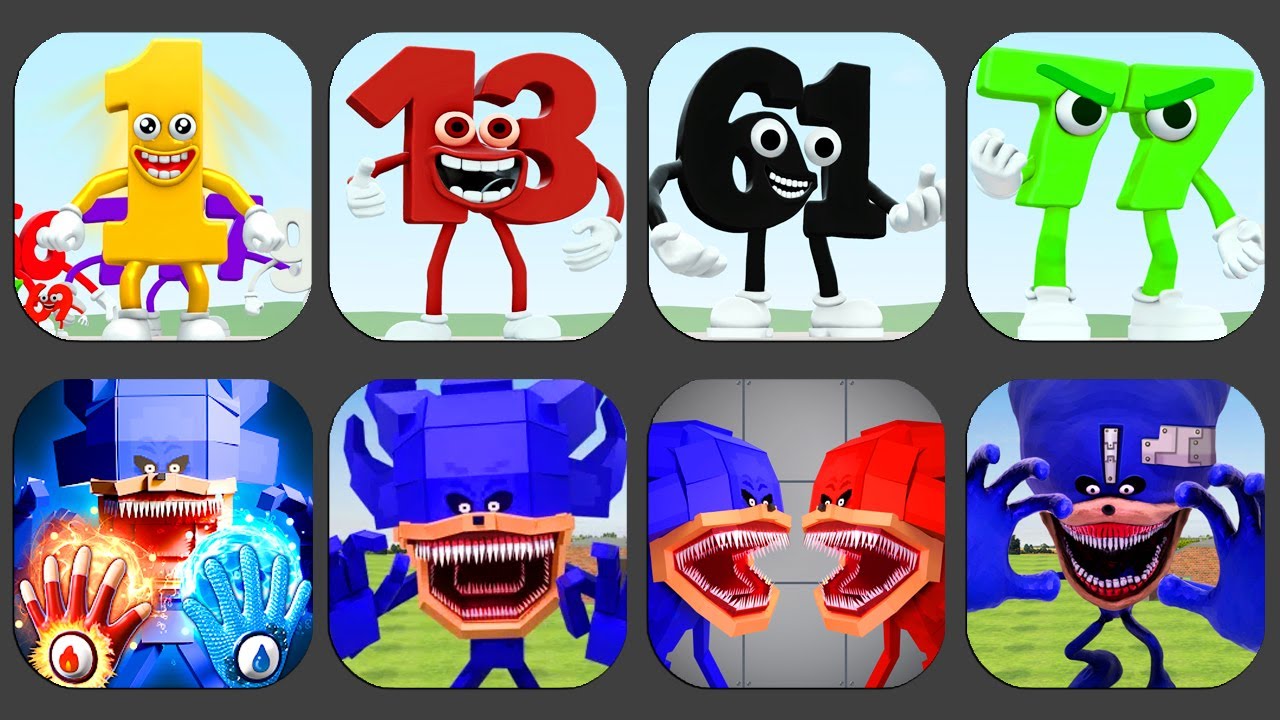 New All Sinister, the new number from Roblox, stole the family's Brainrot number VS Sonic Monster !!