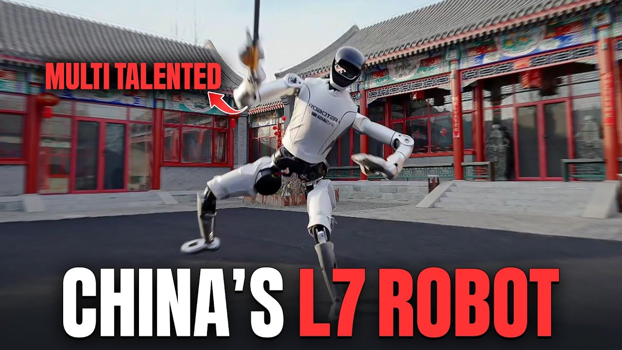 China’s L7 Robot Is Doing the Impossible… 3 Meter Flips & Sword Fights?!
