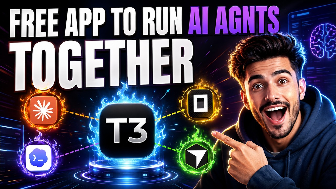 T3 Code: One Free App to Run Claude Code, Codex & Cursor Together!