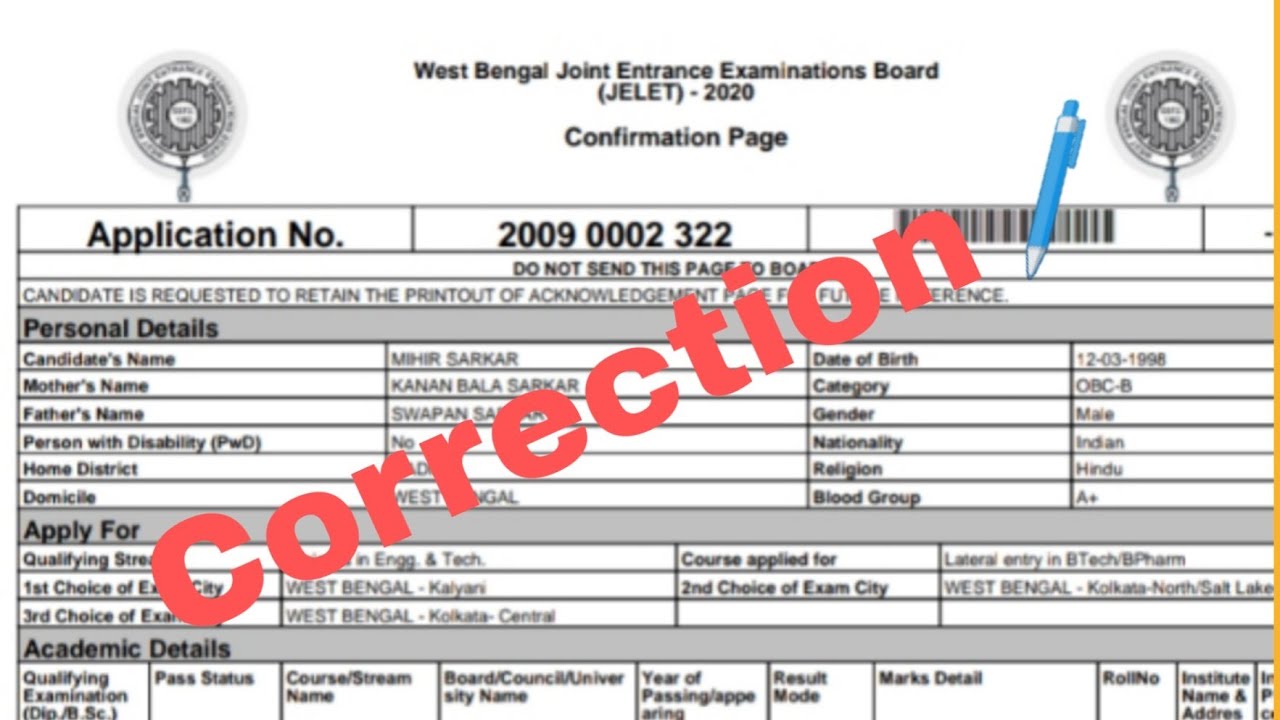 Jelet 2020 correction full details