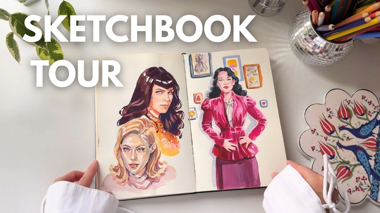 My FIRST Sketchbook Tour | Mixed Media