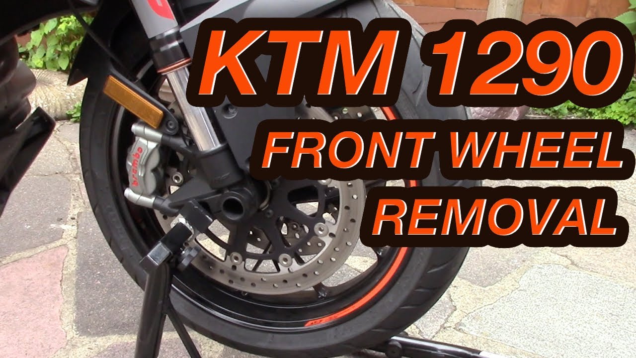 KTM 1290 - FRONT WHEEL REMOVAL - TO REPLACE TYRE