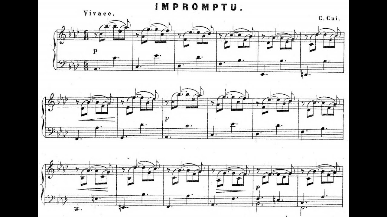 César Cui - Suite for Piano, Op.21