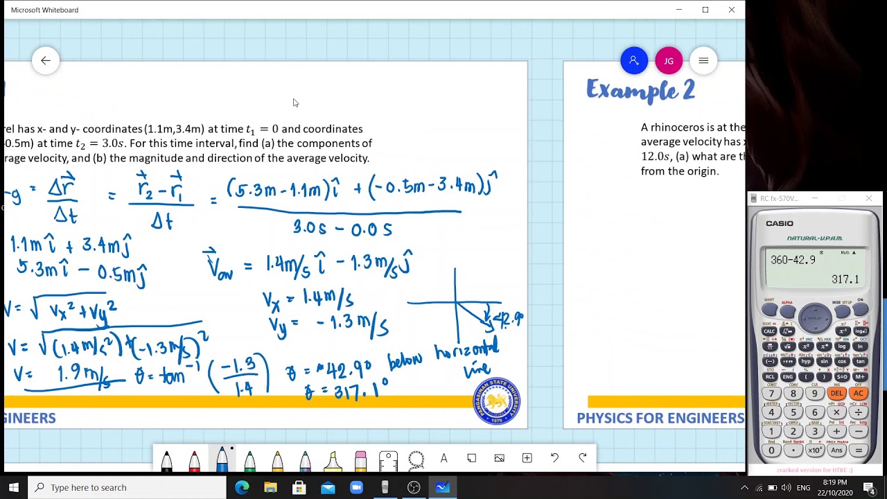 MORE EXAMPLES 2D AND 3D MOTION