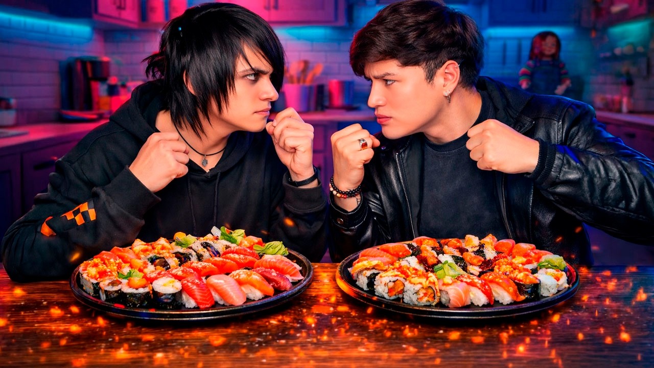 NOS PELEAMOS POR SUSHI | Rocko vs. Tom