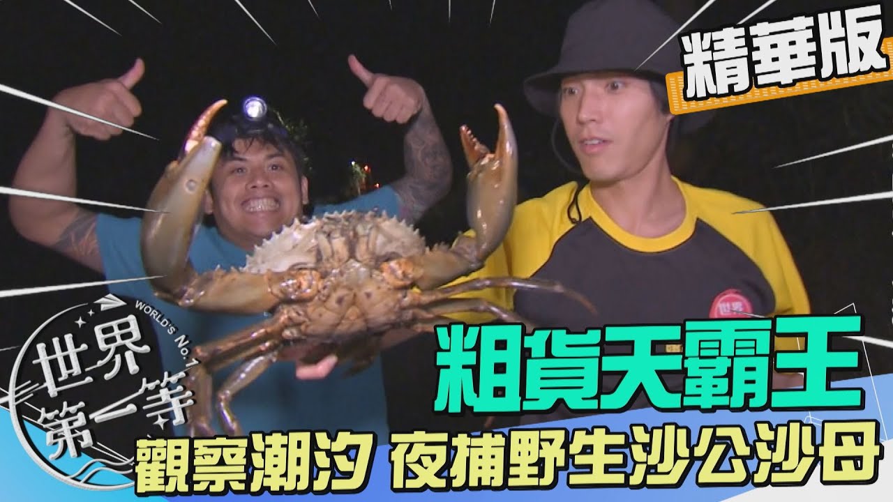 【台南】粗貨天霸王 觀察潮汐夜撈野生蟹｜《世界第一等》1080集精華版