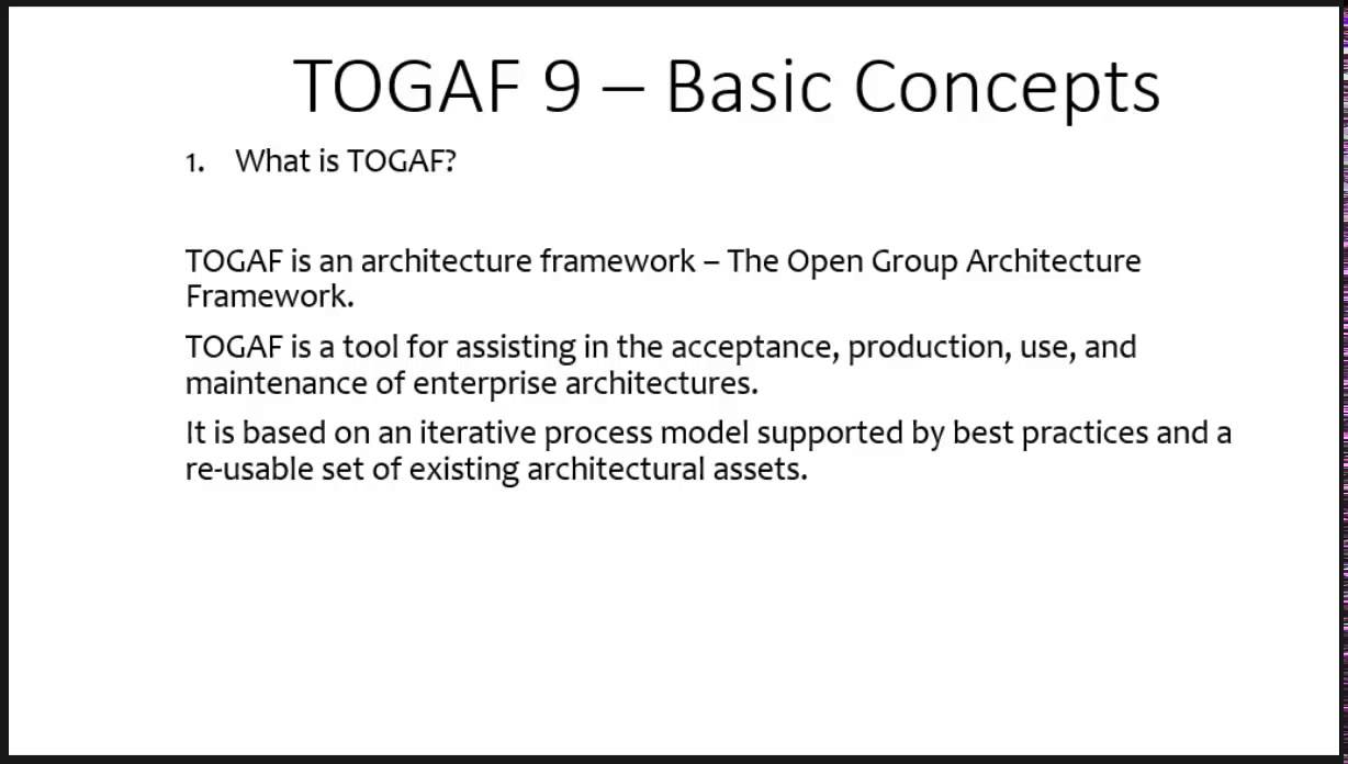 TOGAF 9 - What is TOGAF