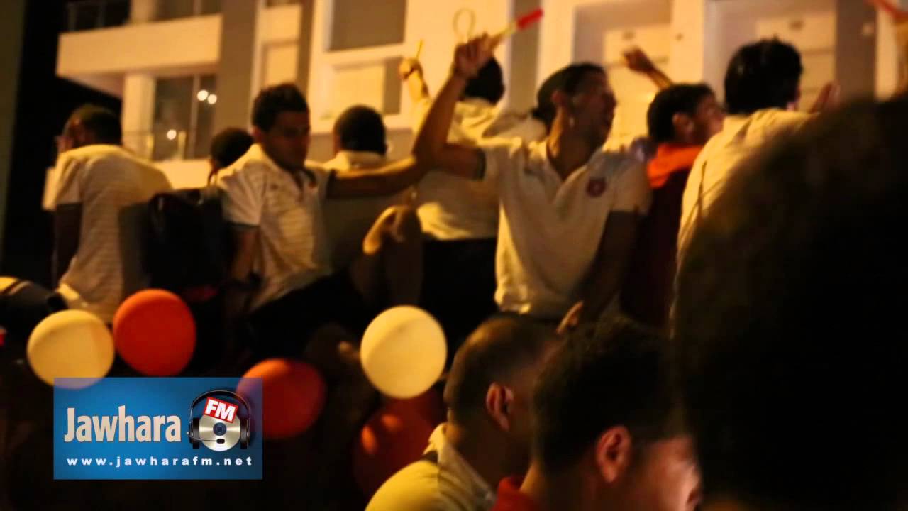 فرحة جمهور النجم الرياضي الساحلي بكأس تونس