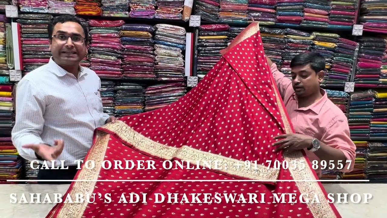 Bridal Couple Set from Sahababu’s Adi Dhakeswari | Tumi Ananya| Call now: +91 70035 89557