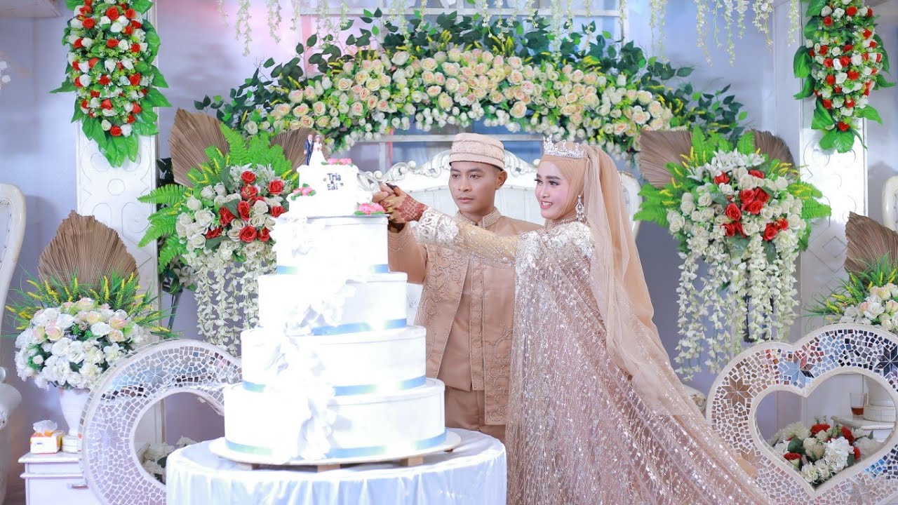 potong kue wedding TRIYA & EDI _ Yuni sigit pelaminan