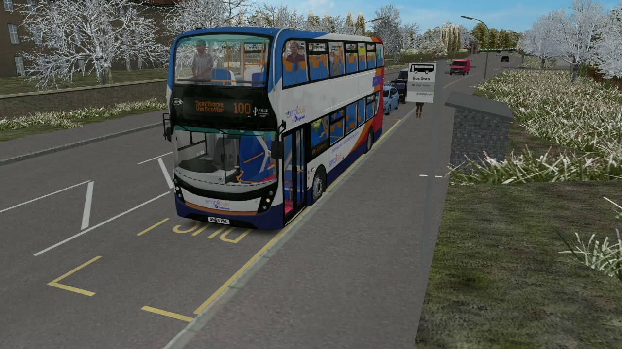 OMSI2 Alexander Dennis E40D Alexander Enviro 400 MMC on service 100 to Scunthorpe