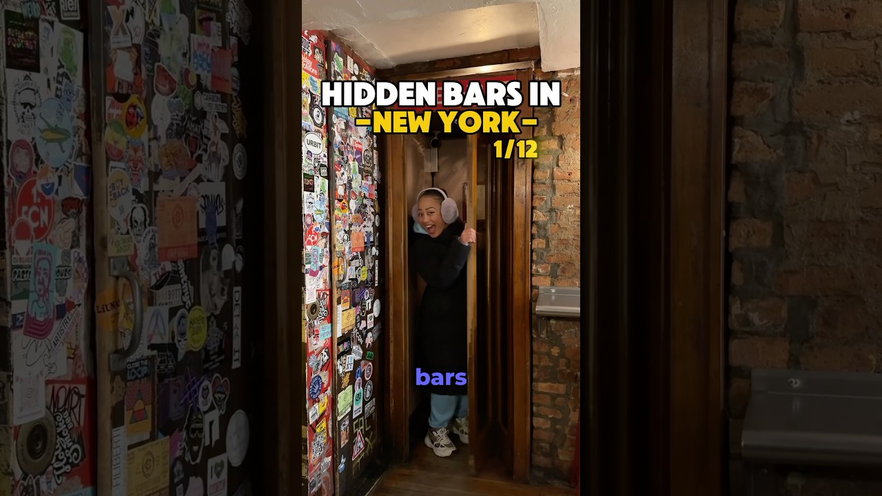 Hidden Bar in a Hot Dog shop! 📍PDT #newyork #newyorkbar #speakeasy #bar