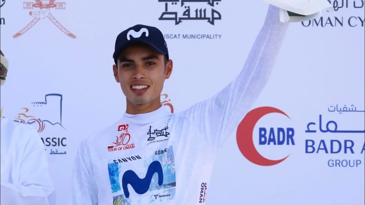 ÚLTIMOS 2 kilómetros del tour Oman .EL COLOMBIANO DIEGO PESCADOR 8 en la general y 1 mejor joven 