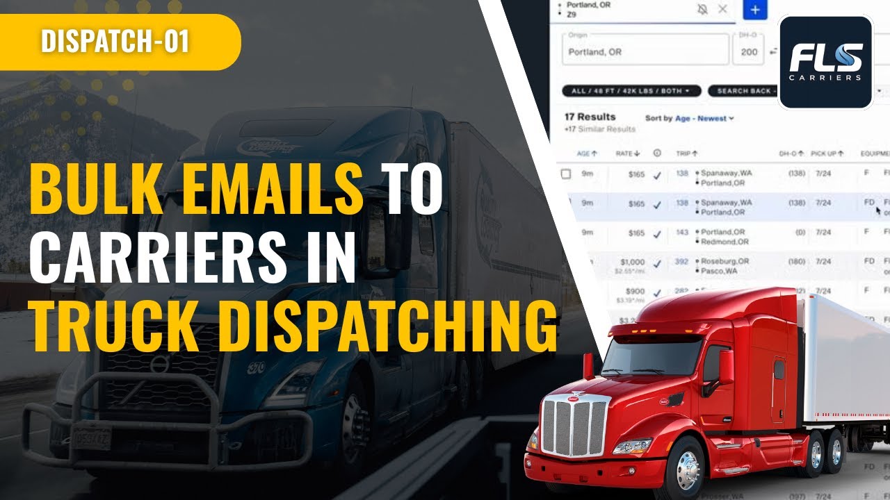How to send Bulk Emails to carriers in truck dispatching