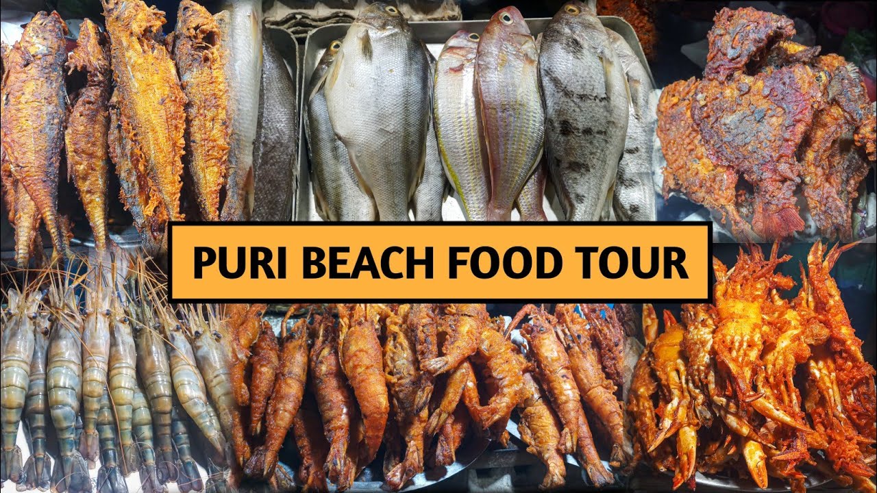 Puri Beach Sea Food Tour | Fish & Crab Fry,Torando,Veg Snacks Etc | Indian Street Food | Puri Food