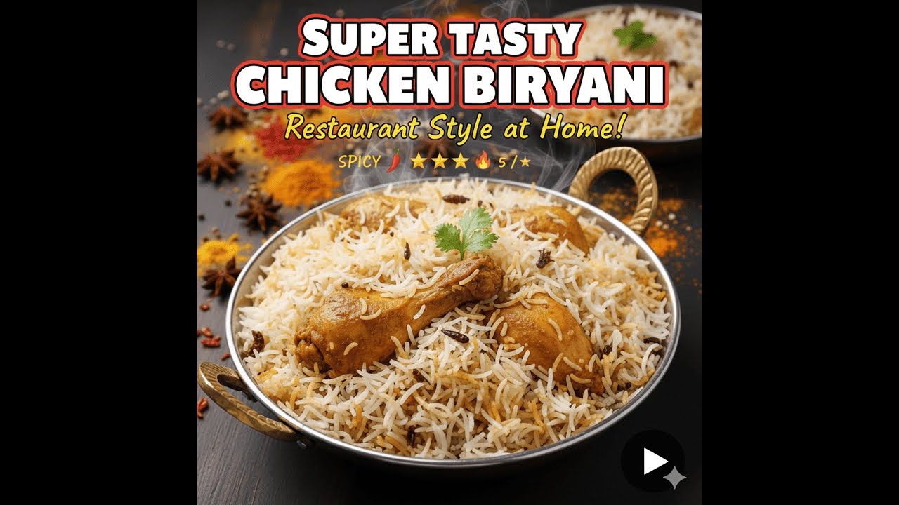 🔥🍗 Chicken Biryani Recipe | Easy & Tasty 🍗🔥